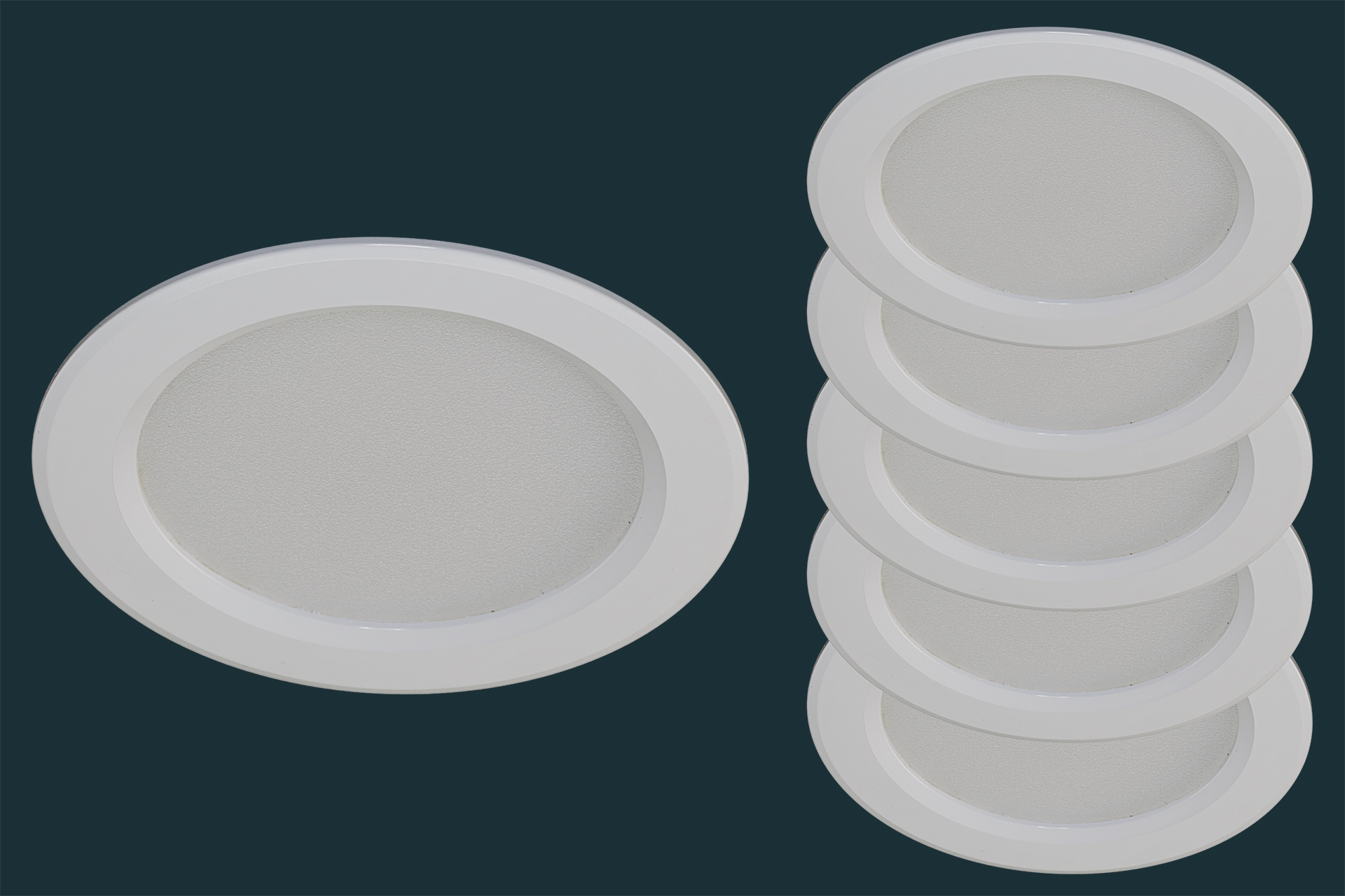 5er-set-led-einbauleuchte-splash-4-watt-downlight-weiss-881399 5er Set LED Einbauleuchte SPLASH, 4 Watt, Downlight, weiß