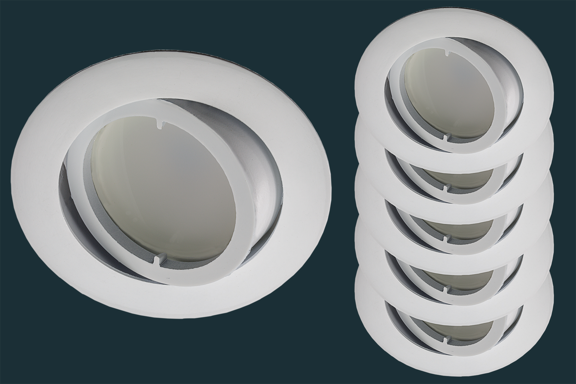 5er-set-led-einbaustrahler-flach-flat-dim-120-weiss-881463 5er Set LED Einbaustrahler flach FLAT DIM 120, matt-chrom