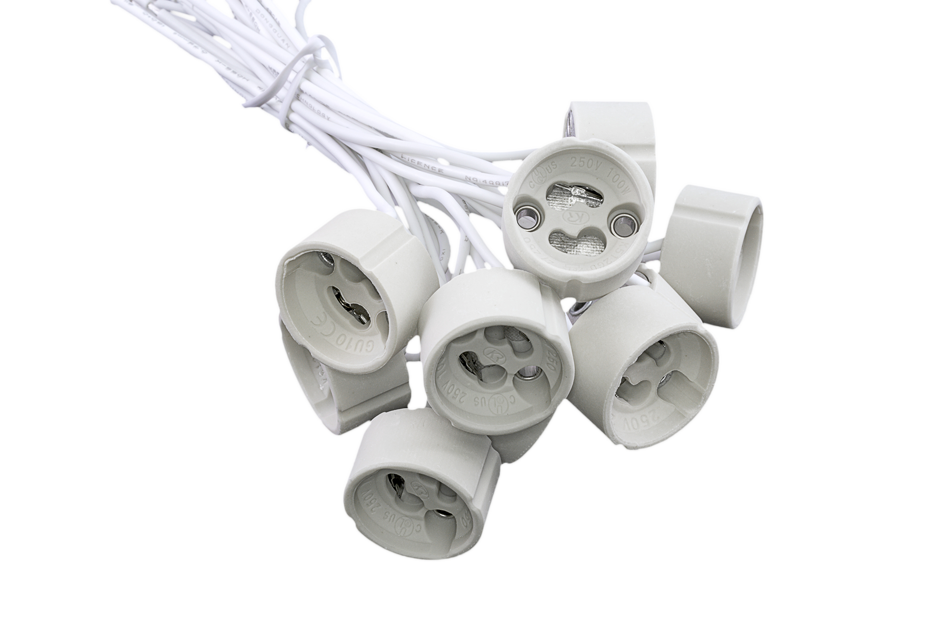 10er Pack GU10 Hochvolt Fassungen