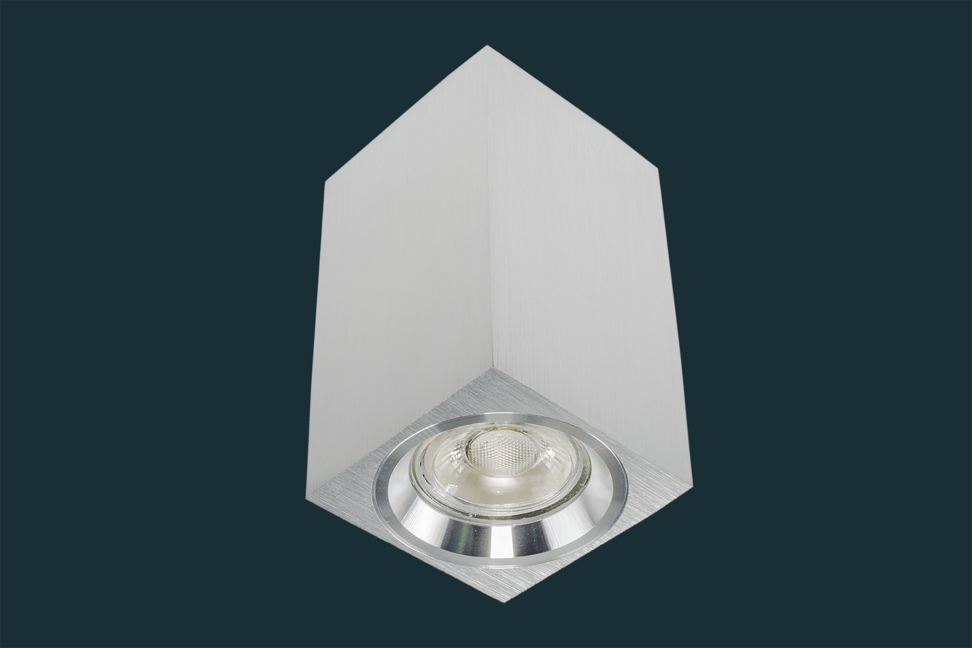 led-aufbaustrahler-5w-gu10-230-volt-eckig-aluminium-881429 LED Aufbaustrahler 7W GU10 230 Volt, dimmbar eckig, aluminium