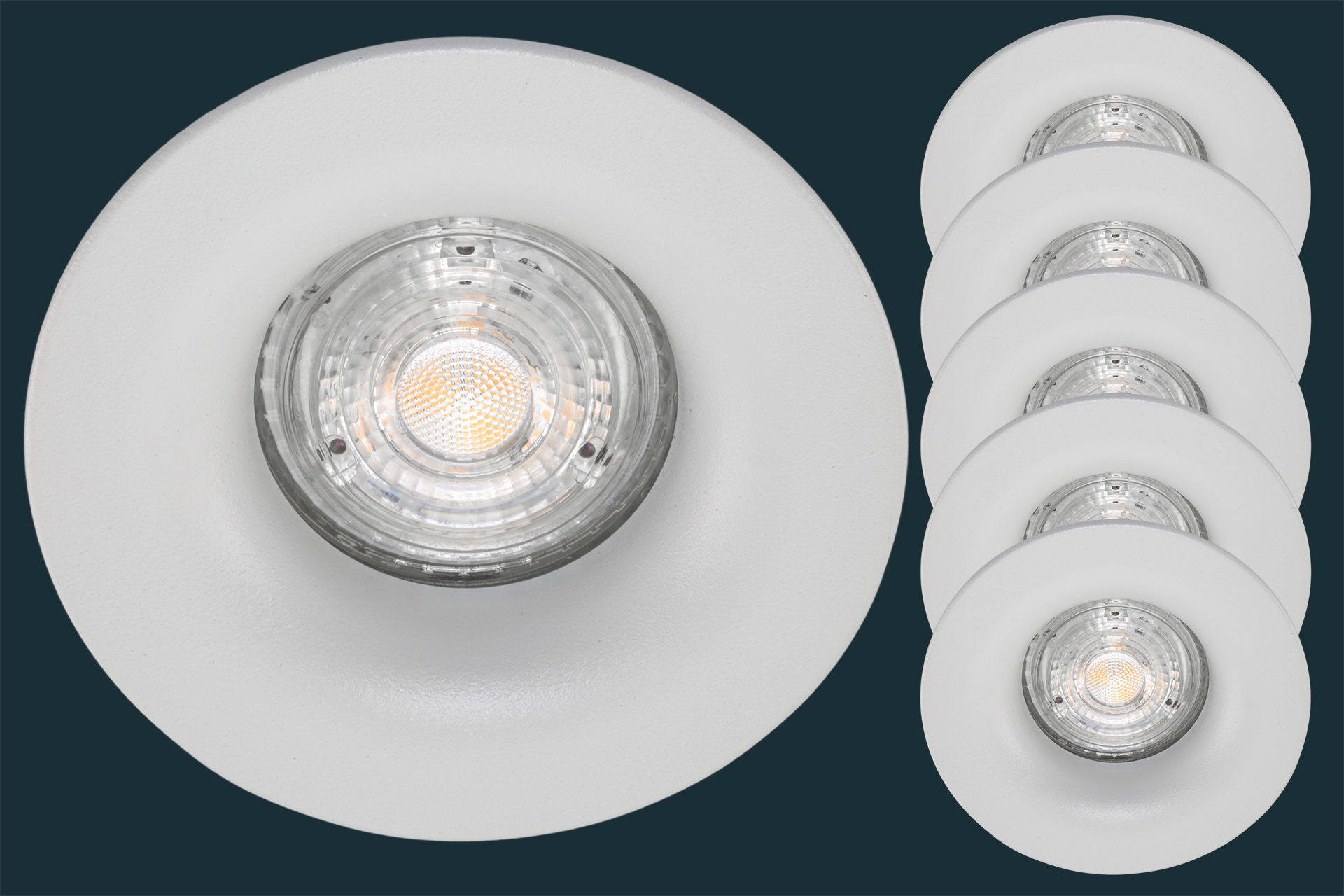 5er-set-led-einbaustrahler-curved-base-rund-weiss-881675 5er Set LED Einbaustrahler CURVED BASE, rund, weiß
