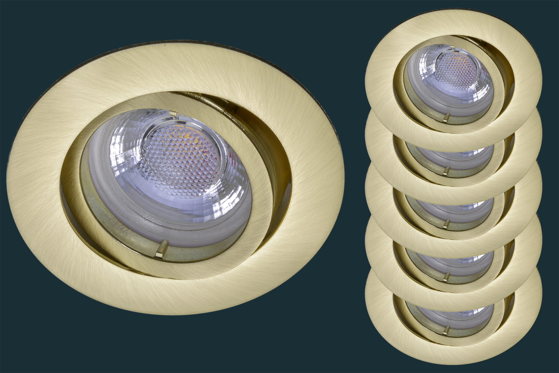 5er-set-led-einbaustrahler-flach-flat-dim-38-matt-gold-messing-881541 5er Set LED Einbaustrahler flach FLAT DIM 38, matt-chrom