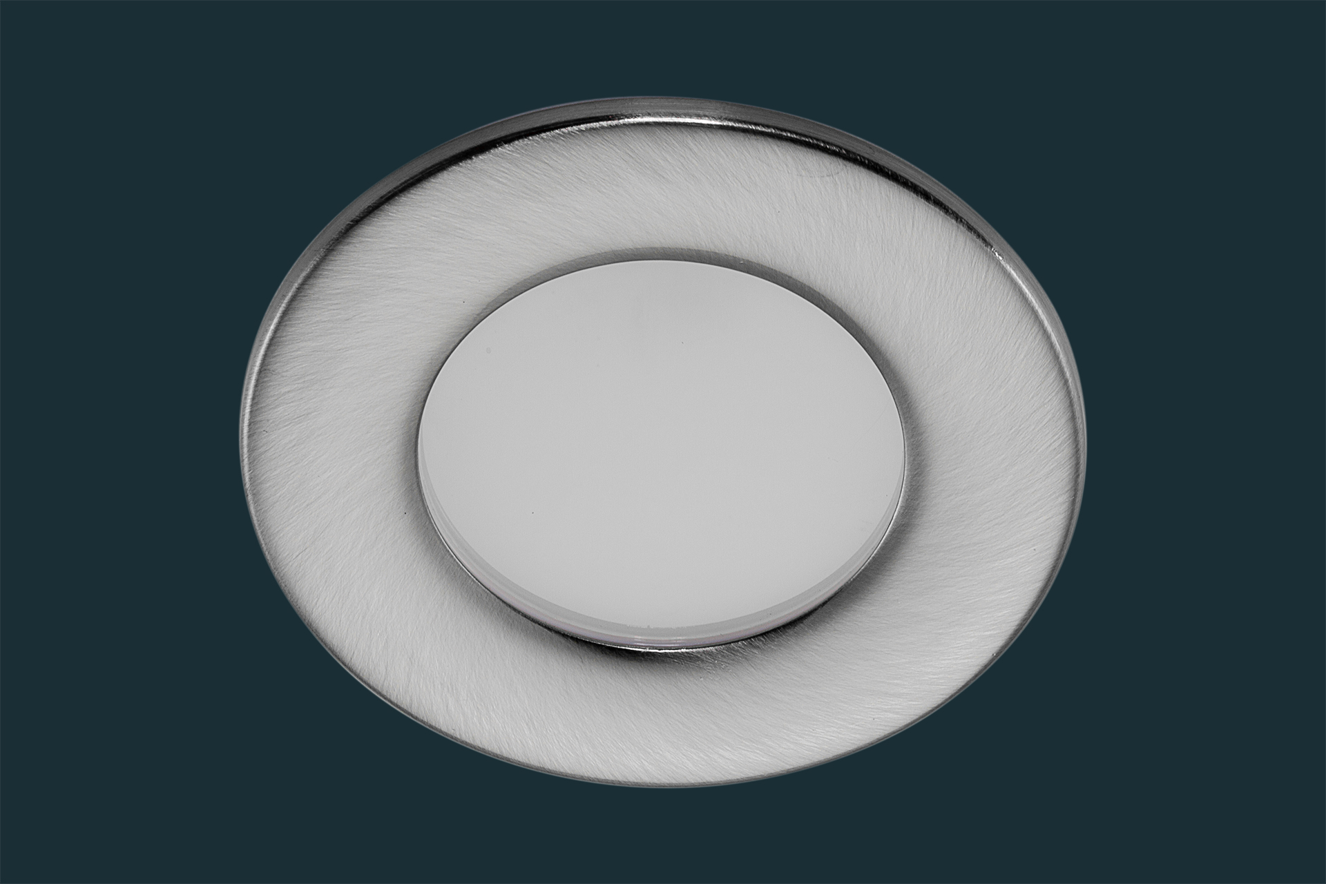 LED Einbaustrahler FLOOD IP44, rund, matt-chrom