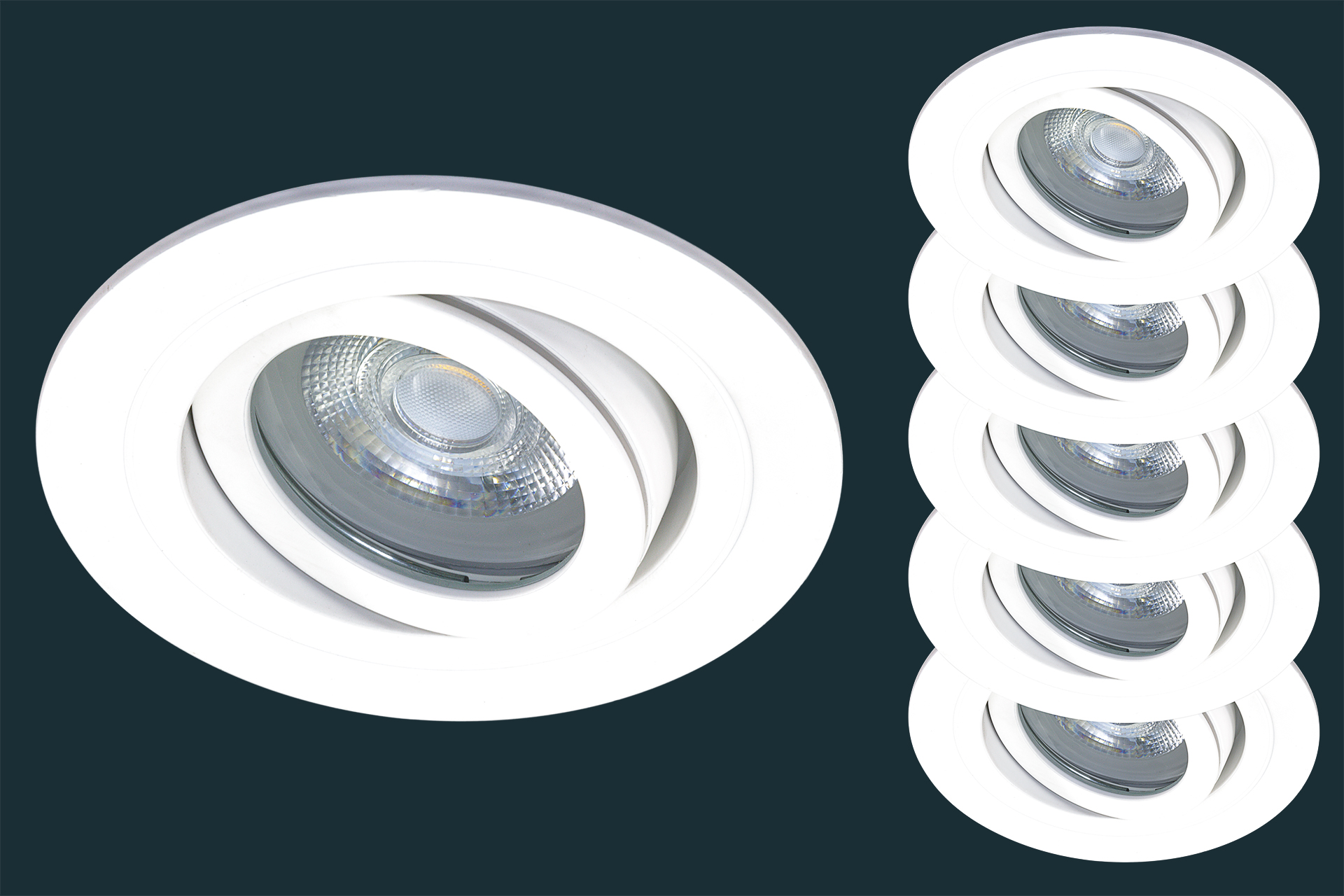5er-set-led-einbaustrahler-solid-alu-adv-ip44-schwenkbar-weiss-881522-1 5er Set LED Einbaustrahler SOLID ALU ADV IP44, schwenkbar, weiß