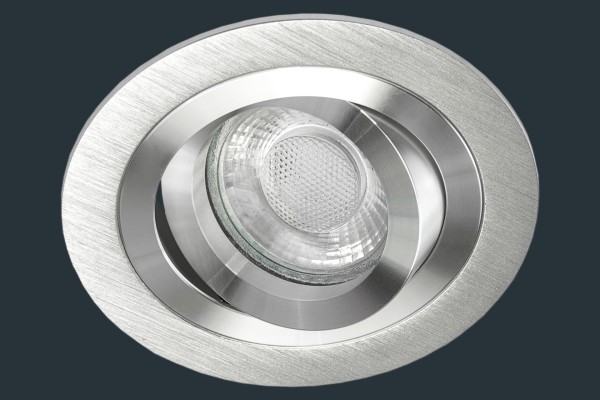 LED Einbaustrahler SOLID ALU, aluminium rund