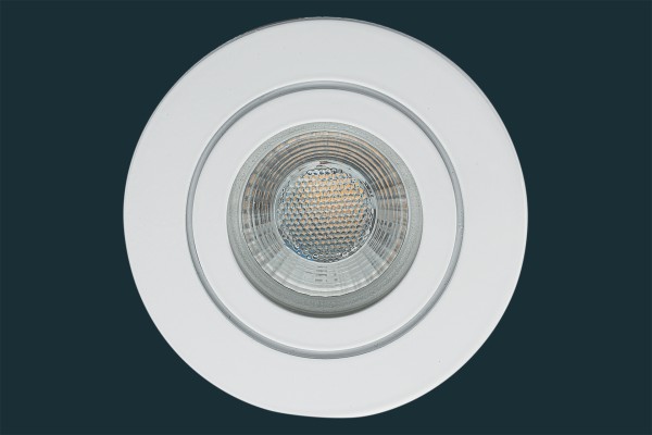 LED Einbaustrahler FLAT DIM IP44 38, weiß