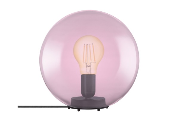 Tischlampe Glas 1906 Bubble, pink, inkl. Leuchtmittel