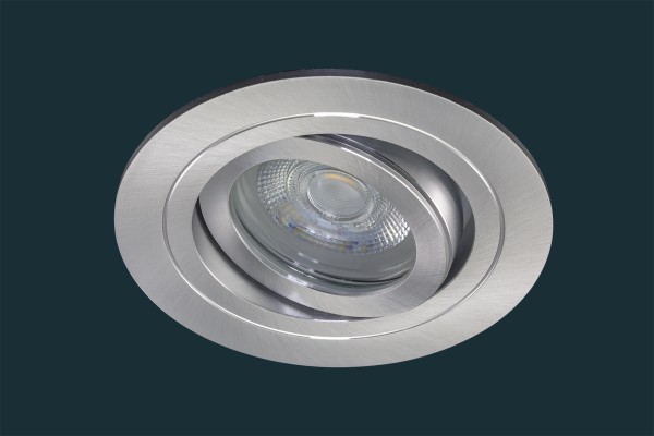 LED Einbaustrahler SOLID ALU ADV IP44, schwenkbar, aluminium