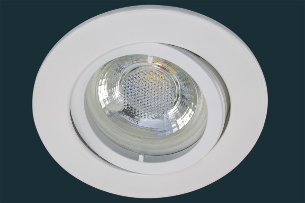 LED Einbaustrahler flach FLAT DIM 38, weiß